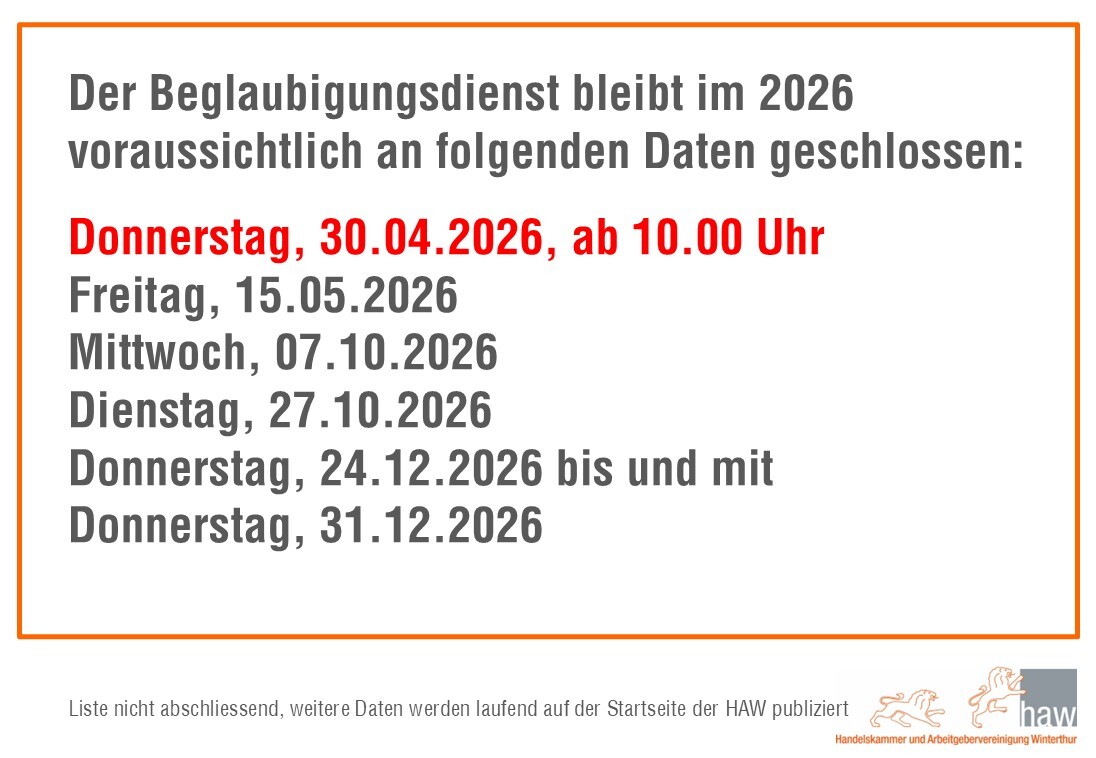 05_2026 Schliessungen 2026 inkl. Weihnachten