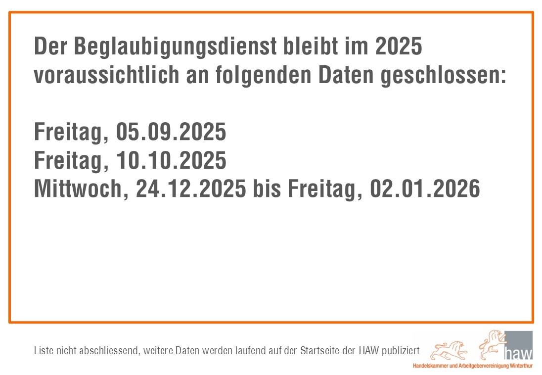 09_2025 Schliessungen 2025 inkl. Weihnachten