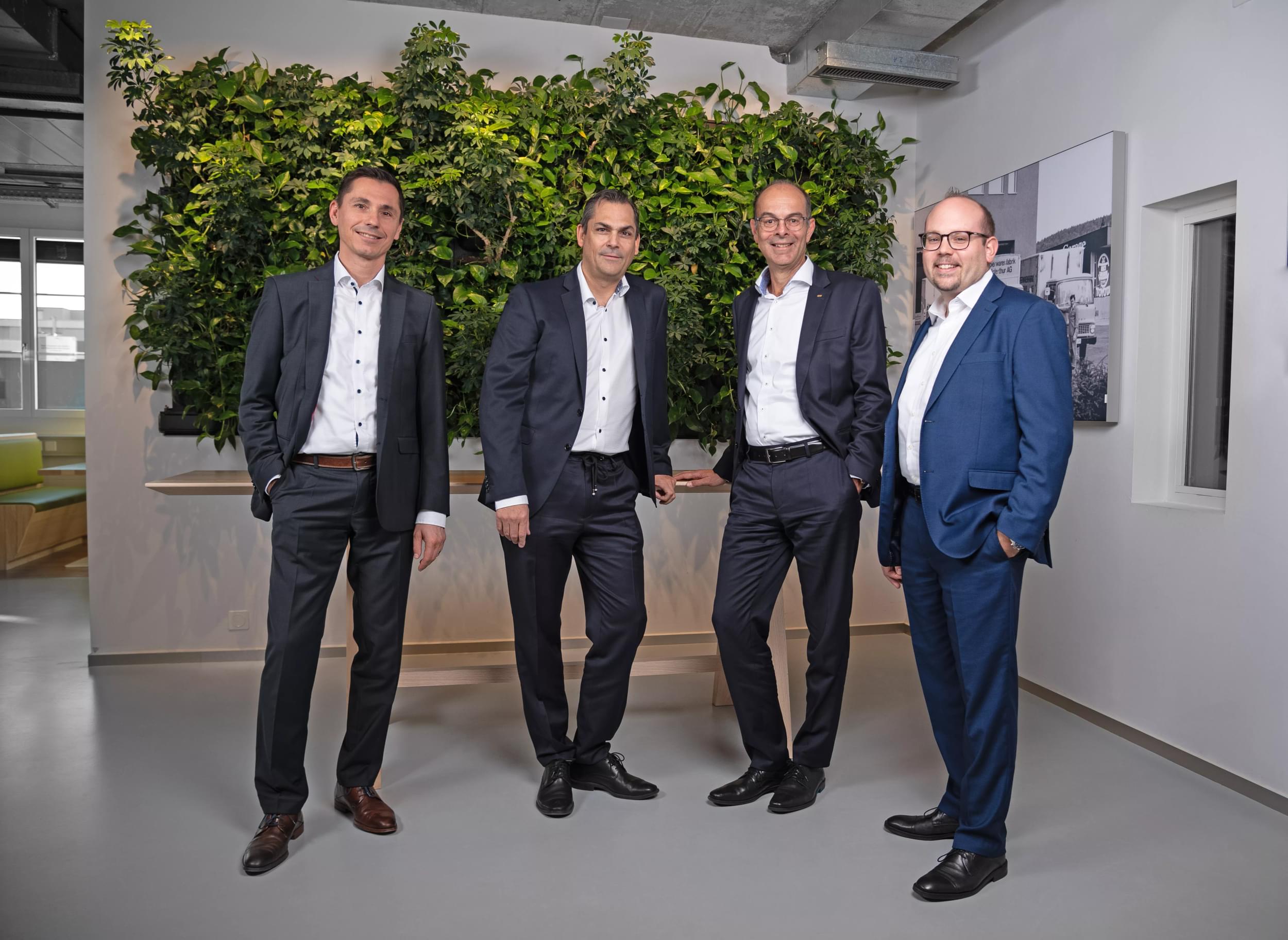 Co-CEOs PAWI Packaging Schweiz AG mit VR-Präsident PAWI  Group AG